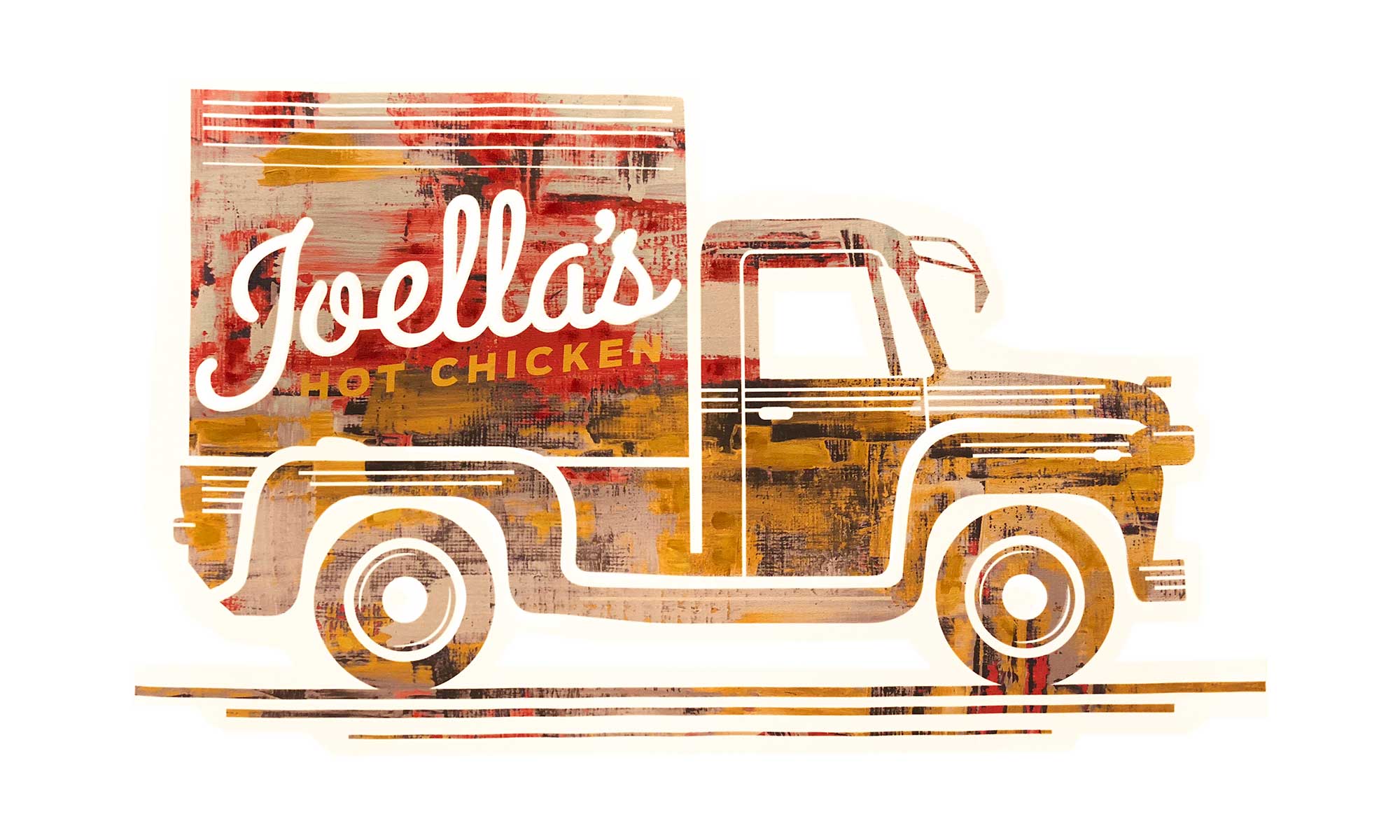 Joella's Hot Chicken truck art